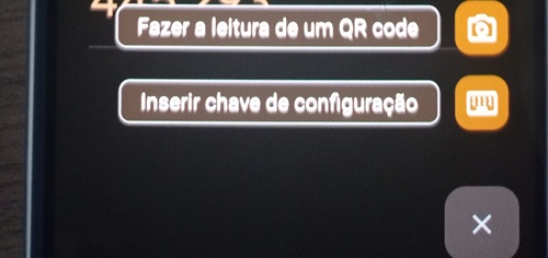 Google Authenticator - Opção Ler QR Code