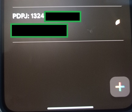 Google Authenticator - Código MFA gerado